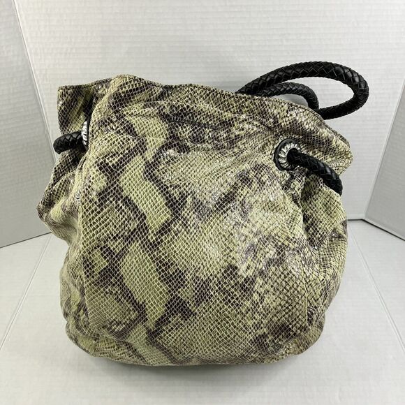 Judith Ripka Handbag w/Python Snake Embossed Finish. 100% Genuine Leather - Picture 2 of 16